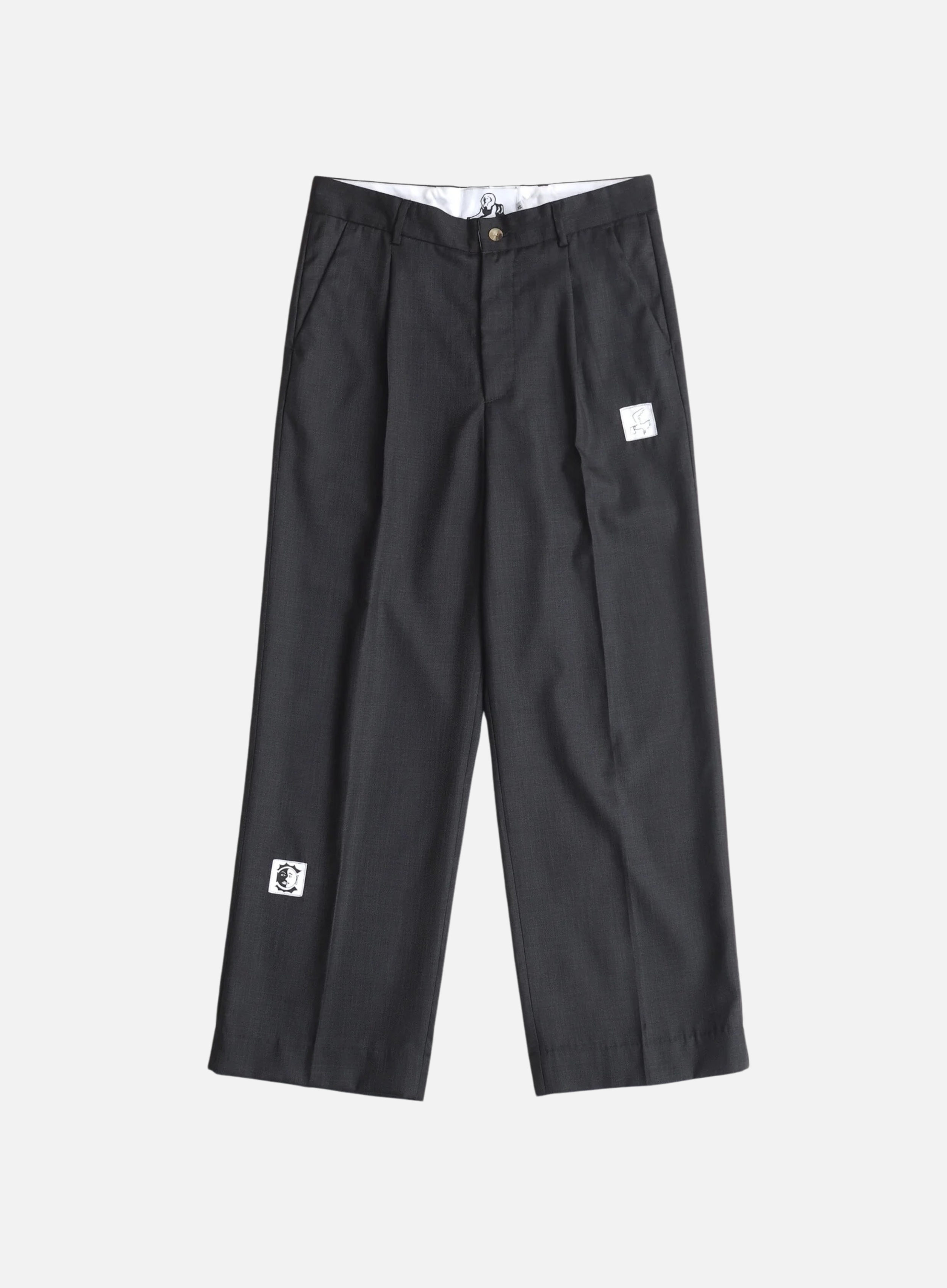 Jungles Patches Suit Pants (Black) — Cafeteria Media Jungles Patches Suit Pants (Black) — Cafeteria Media